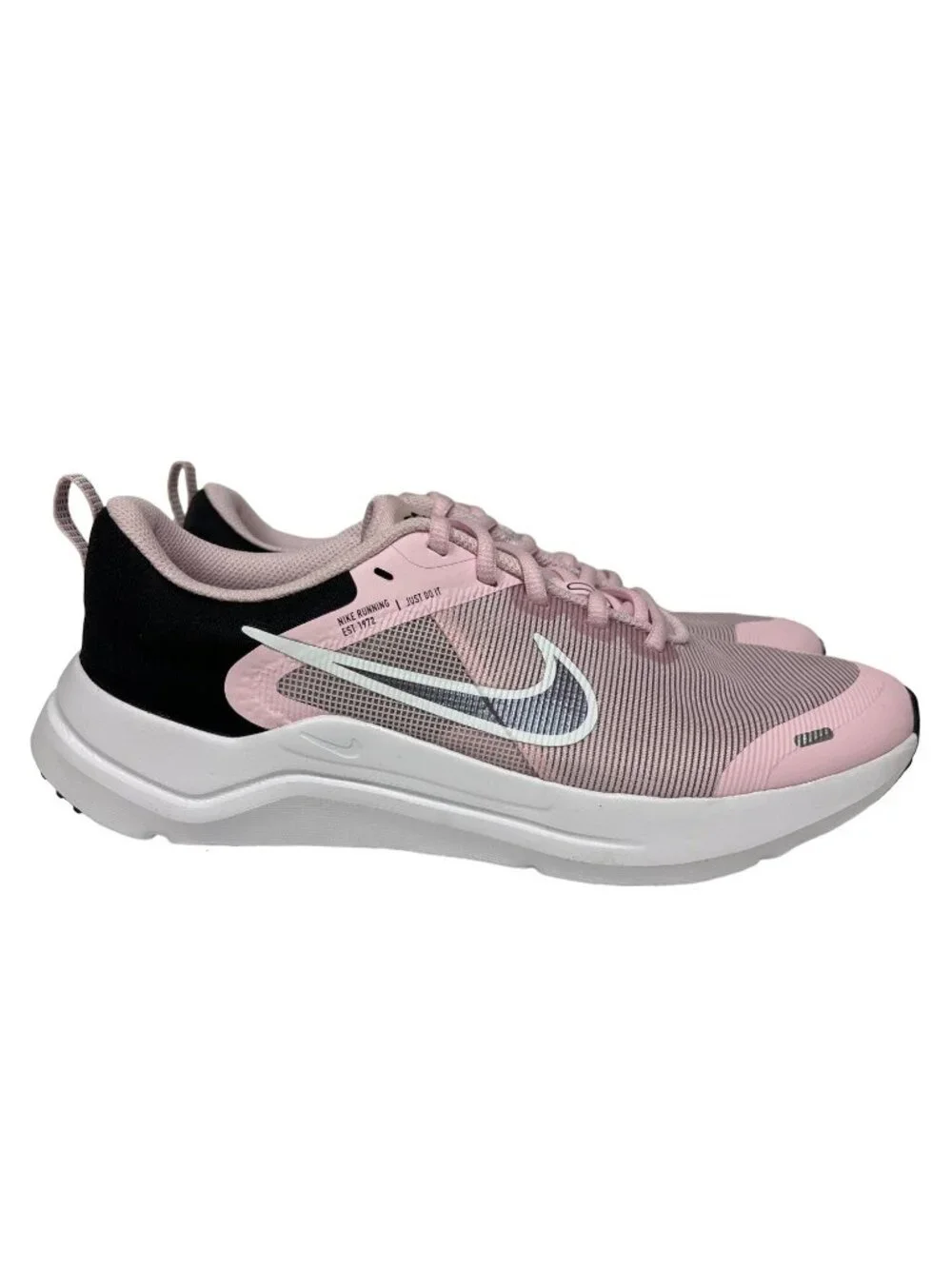 Nike Downshifter 12 DM4194-600 Size 7Y NEW Pink Black Running Shoes Youth Girls - Picture 5 of 9